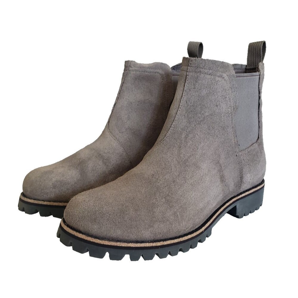 Chaco Fields Chelsea Waterproof Leather Boot Slip On Dark Gray Women's Size 9.5